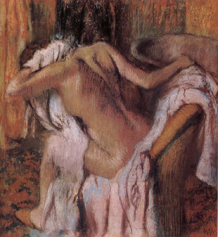 Edgar Degas After bath China oil painting art